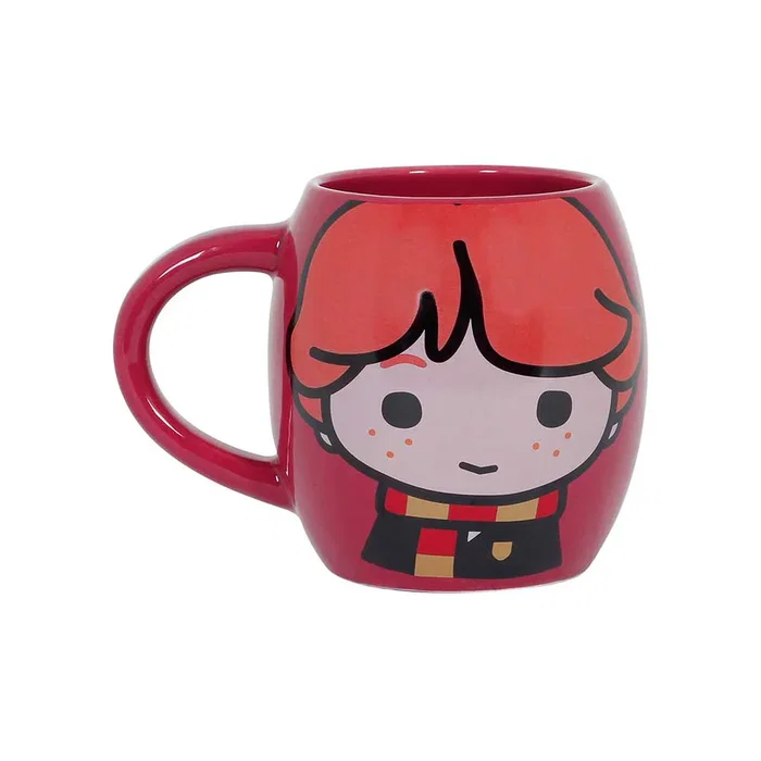 Harry Potter Taza Oval Ron Chibi Rojo Cerámica Caja Regalo Harry Potter Taza Oval Ron Chibi Rojo Cerámica Caja Regalo