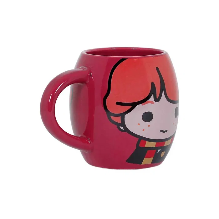 Harry Potter Taza Oval Ron Chibi Rojo Cerámica Caja Regalo Harry Potter Taza Oval Ron Chibi Rojo Cerámica Caja Regalo