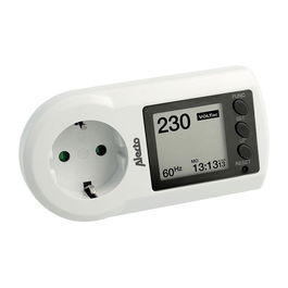 Alecto Monitor de Consumo Eléctrico Blanco, 16A/250V, Alimentación 3 x LR44