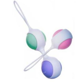 AMMO Ejercitador Pelvico con 3 Pesos Diferentes (20gr, 30gr, 40gr) y 2 Fajas de Sujeción de Silicona de Grado Médico