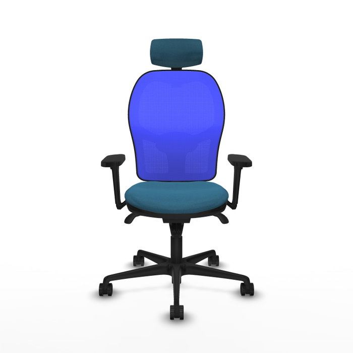 PIQUERAS Y CRESPO Silla de oficina Jorquera Verde petróleo y Azul