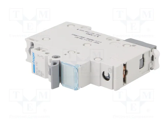 Hager MCS116 Interruptor Magnetotérmico 1 Polo 16A C-16A 6kA Quick Connect Hager MCS116 Interruptor Magnetotérmico 1 Polo 16A C-16A 6kA Quick Connect