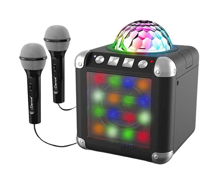 Cefa Karaoke Cube Sing 300 con 2 Microfonos, Luces LED y Disco Ball, Bluetooth Cefa Karaoke Cube Sing 300 con 2 Microfonos, Luces LED y Disco Ball, Bluetooth