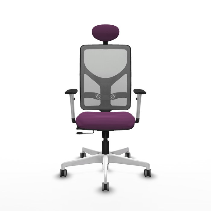PIQUERAS Y CRESPO Silla de oficina Motilla Morada y Gris