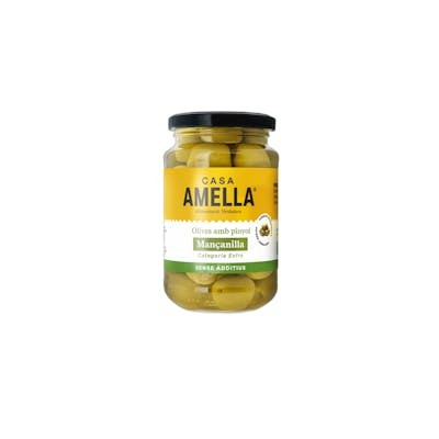 CASA AMELLA Aceitunas con Manzanilla con Hueso 350 g CASA AMELLA Aceitunas con Manzanilla con Hueso 350 g