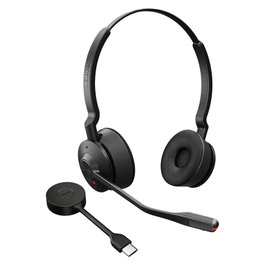 Jabra Engage 55 SE Auriculares Inalámbricos Diadema Oficina Link400c UC Supraaural Negro con Receptor USB-C