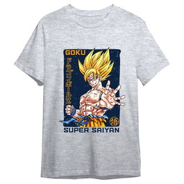 TOEI ANIMATION Camiseta Dragon Ball Z de Goku Super Saiyan para Adulto - Talla M