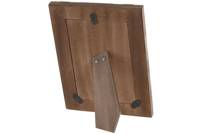 DKD Home Decor Marco de Foto 10x15 Natural Blanco Resina Mango 1.8 x 20 x 15 cm (4 Unidades)