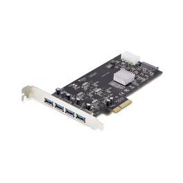 StarTech.com Tarjeta PCIe USB 3.2 de 4 Puertos USB-A, 5 Gbps, P5Q4A-USB-CARD