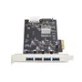 StarTech.com P5Q4A-USB-CARD Tarjeta PCI Express USB 3.2 Gen 1 - 4 Puertos Tipo A de 5 Gbps con Controladores Independientes y Alta Potencia, Compatible con PCIe 2.0 x4/x8/x16