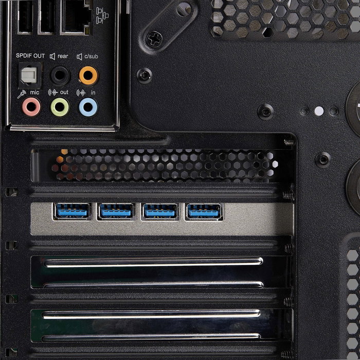 StarTech.com P5Q4A-USB-CARD Tarjeta PCI Express USB 3.2 Gen 1 - 4 Puertos Tipo A de 5 Gbps con Controladores Independientes y Alta Potencia, Compatible con PCIe 2.0 x4/x8/x16