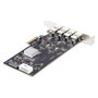 StarTech PCIe 4 Puertos USB-A Controlador Tarjeta de Expansión