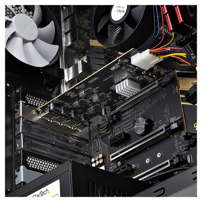StarTech PCIe 4 Puertos USB-A Controlador Tarjeta de Expansión