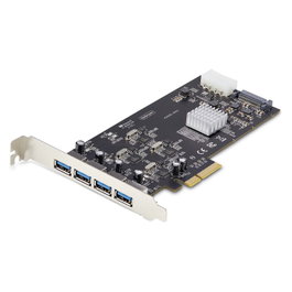 StarTech PCIe 4 Puertos USB-A Controlador Tarjeta de Expansión
