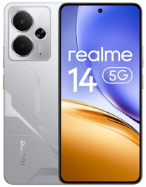 Realme 14 5G 12/256GB Mecha Silver Smartphone Android OLED 6.67 pulgadas 50MP IP69