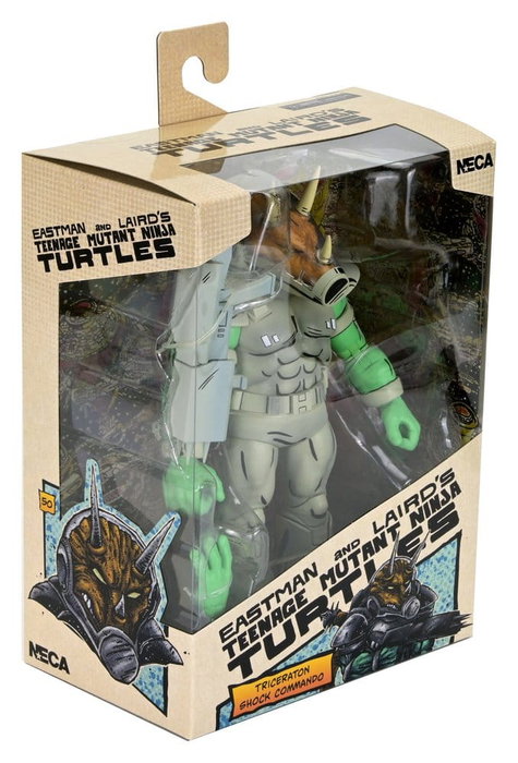 NECA Tortugas Ninja (Mirage Comics) Figura Shock Commando Triceraton 18 cm