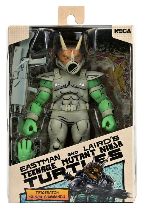 NECA Tortugas Ninja (Mirage Comics) Figura Shock Commando Triceraton 18 cm