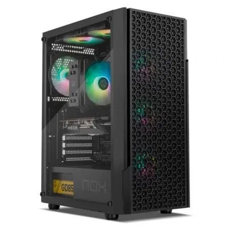 NOX NXINFTYBETA Caja Semitorre ATX Negro ARGB USB3.0 Ventana Cristal