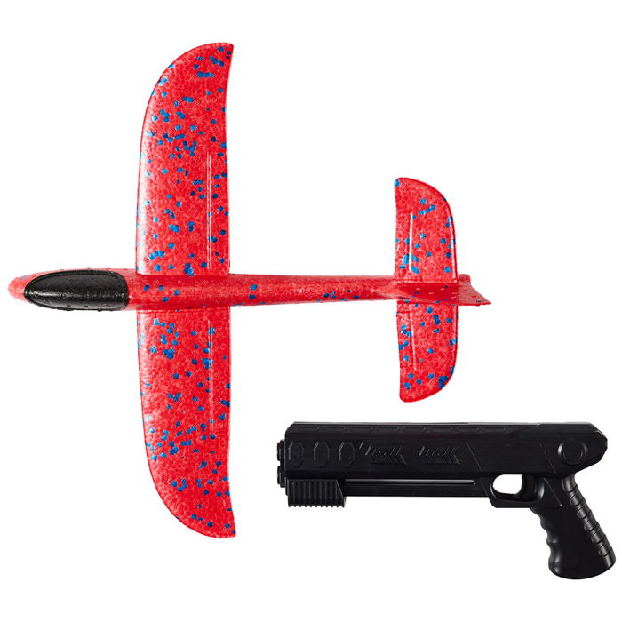 Mister Gadget Juego Lanzar Avión Con Pistola Plástico Jeux Outdoor
