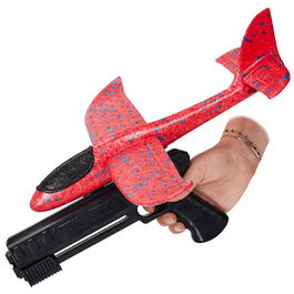 Mister Gadget Juego Lanzar Avión Con Pistola Plástico Jeux Outdoor