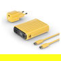 RealPower Powerbank PB-10000 10000mAh Carga Rápida USB Power Delivery 20W, 3 Puertos, Color Amarillo
