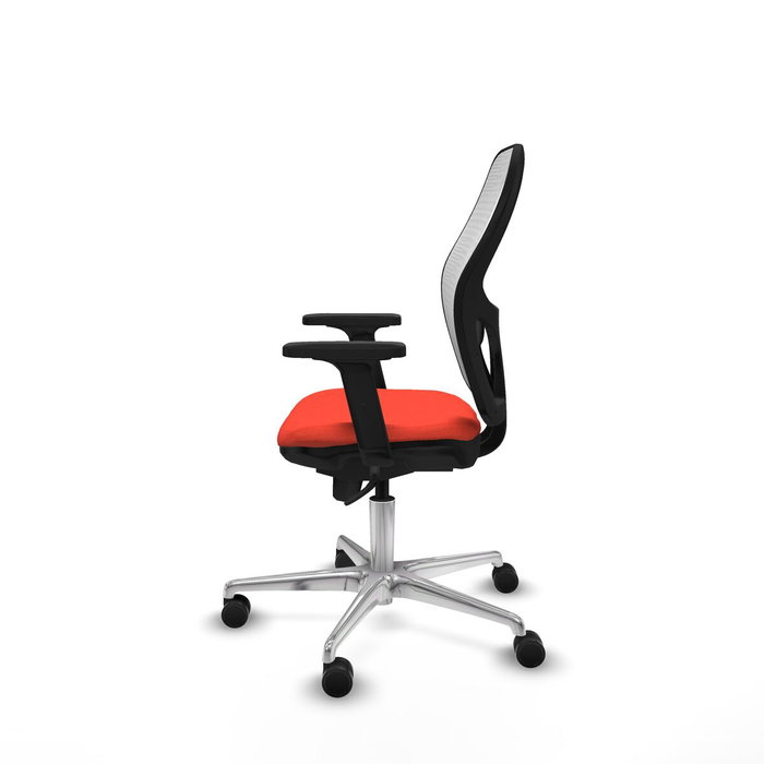 PIQUERAS Y CRESPO Silla de oficina Jorquera con mecanismo Sincro, naranja y blanco PIQUERAS Y CRESPO Silla de oficina Jorquera con mecanismo Sincro, naranja y blanco