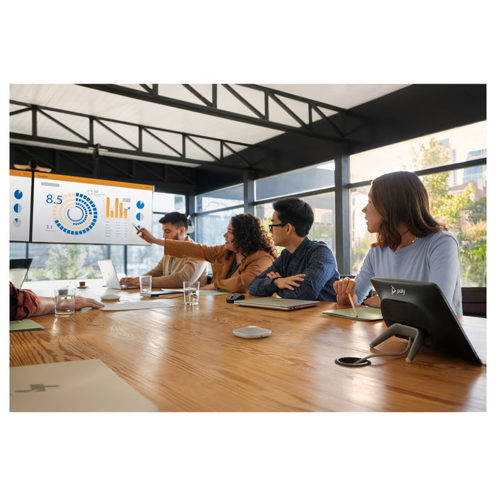 HP Poly Studio A2 Micrófono de Mesa Blanco, 6 m