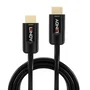 Lindy 38381 Cable HDMI 2.1 Fibra Óptica Híbrido 15 m, 48 Gbit/s, 8K HDR10+, ARC, eARC, Dolby Atmos, DTS:X, Negro
