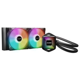 be quiet! PURE Loop 3 LX 240mm - Sistema de Refrigeración Líquida AIO para CPU, 2 Ventiladores de 120mm, Negro, Compatible con AMD AM4/AM5 e Intel LGA 1700/1200/115x