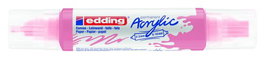 Marcador Acrylic Edding 5400 3D Doble Punta (2-3/5-10 Mm) Malva (Set de 5)