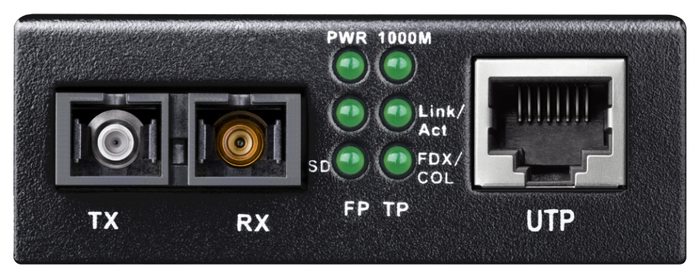 Cudy MC100GSA-20 Convertidor de Medio 1000 Mbit/s 20 km 1310 nm Monomodo Negro