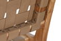 DKD Home Decor Banco de Teca y Piel Beige