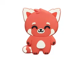 Wondee Altavoz Bluetooth Panda Rojo Inalámbrico con Micrófono Manos Libres y Jack 3,5mm, Regalo Original para Mujeres y Niñas