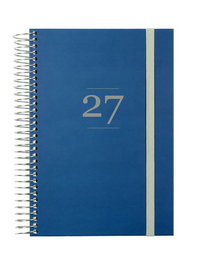 Finocam Agenda Anual 2027 Internacional Moda Espiral Azul