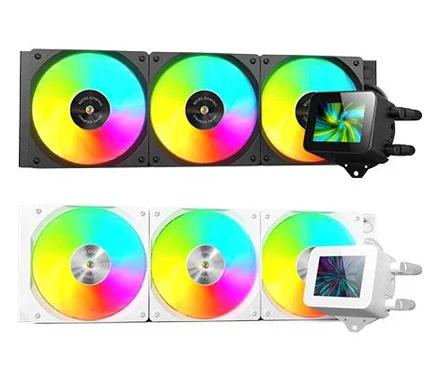 Mars Gaming ML-VISION 360 Kit de Refrigeración Líquida AIO LCD IPS Personalizable 360° 400mm 3 Ventiladores ARGB Negro Compatible Intel LGA1700/1851 y AMD AM5