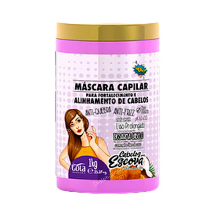 Gota Dourada Máscara Fortalecimiento Cabello con Escova 1kg