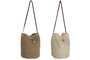 DKD Home Decor Bolso Boho Natural Beige 28 x 38 x 44 cm (4 Unidades)