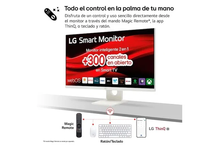 LG Smart Monitor MyView 27U731SA-W 27 pulgadas 4K UHD IPS Blanco