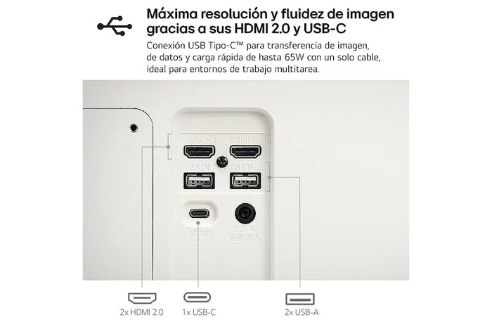LG Smart Monitor MyView 27U731SA-W 27 pulgadas 4K UHD IPS Blanco