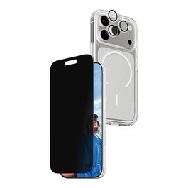 PanzerGlass CARE by Protector de Pantalla 3-en-1 Privacidad para Apple iPhone 17 Pro - Vidrio Templado Antihuellas Aplicación en Seco