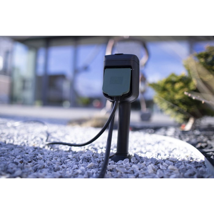 Brennenstuhl Enchufe WiFi para Exterior de 2 vías con Estaca de Tierra IP44