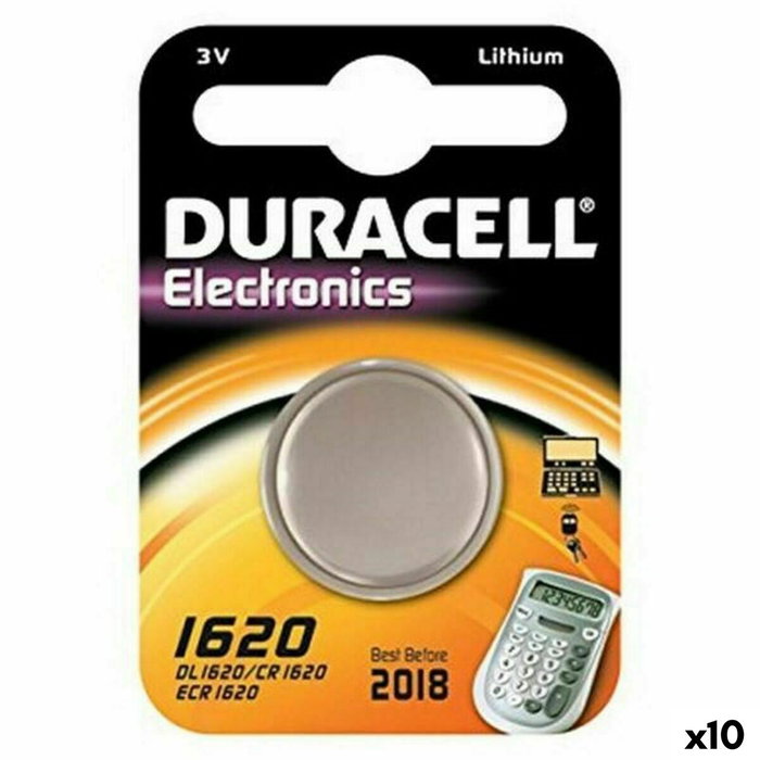 Pila de Botón de Litio DURACELL DL1620 3 V (10 Unidades)