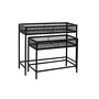 DKD Home Decor Carter 20 Macetero Negro Metal 25 x 60.5 x 70 cm Set de 2