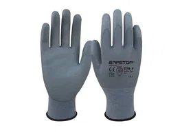 Safetop Guantes de Poliuretano Feather Task Sintético Talla 9 - Alta Dexteridad