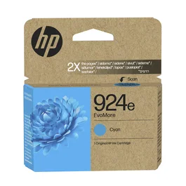 HP 924e EvoMore Cyan Original Ink Cartridge Alto rendimiento (XL) 800 páginas