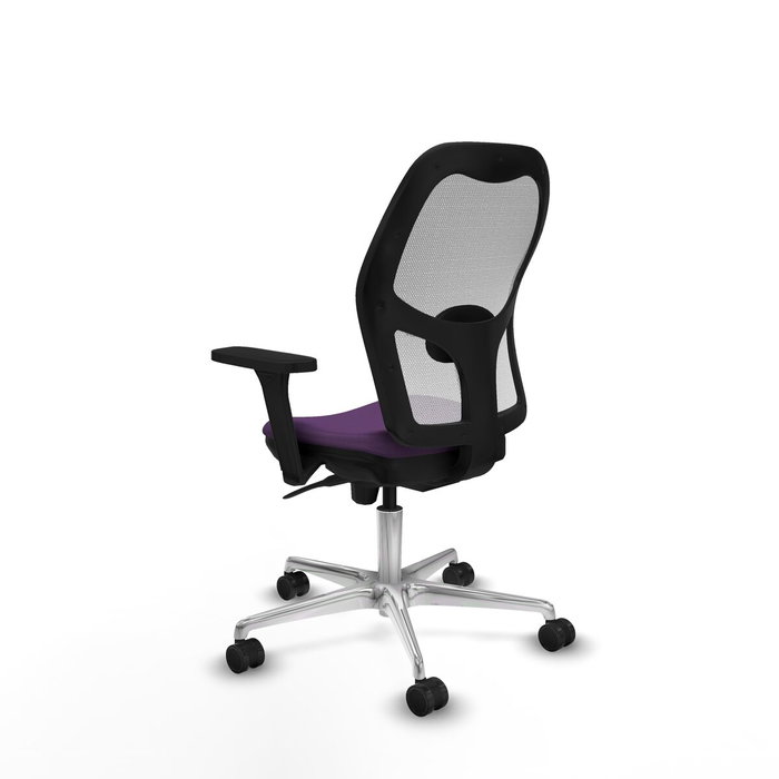 PIQUERAS Y CRESPO Silla de oficina Jorquera con mecanismo Sincro, Tela Morada y Malla Blanca PIQUERAS Y CRESPO Silla de oficina Jorquera con mecanismo Sincro, Tela Morada y Malla Blanca