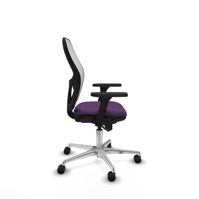 PIQUERAS Y CRESPO Silla de oficina Jorquera con mecanismo Sincro, Tela Morada y Malla Blanca PIQUERAS Y CRESPO Silla de oficina Jorquera con mecanismo Sincro, Tela Morada y Malla Blanca