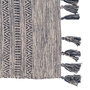 Alfombra Azul-Blanco Poliester-Algodón 80 X 150 cm
