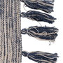 Alfombra Azul-Blanco Poliester-Algodón 80 X 150 cm