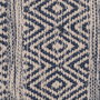 Alfombra Azul-Blanco Poliester-Algodón 80 X 150 cm